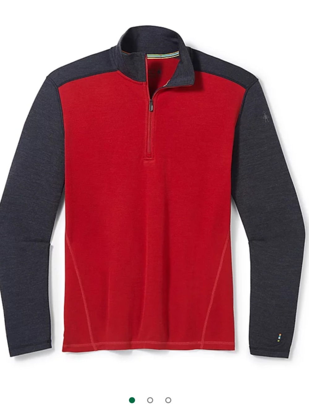 NWOT Smartwool Classic Thermal Merino 250 Base Layer 1/4 Zip Red| Men’s Size M